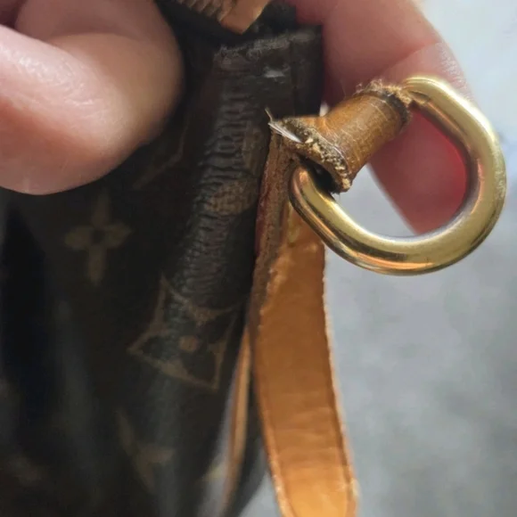 Authentic Louis Vuitton Dark Brown Monogram Turenne GM Tote Good Used Con - Picture 12 of 13